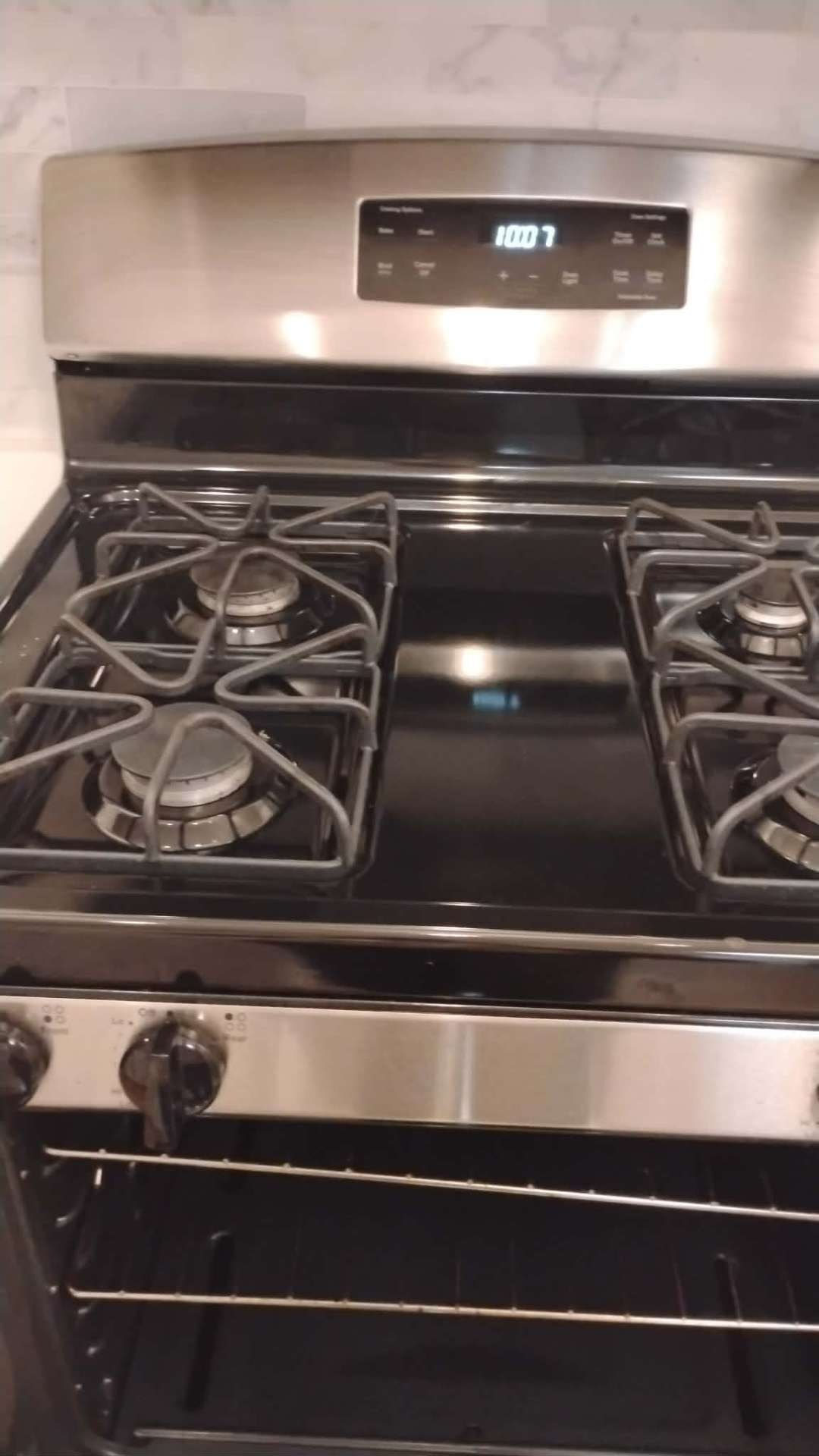 Stove — deep cleaned